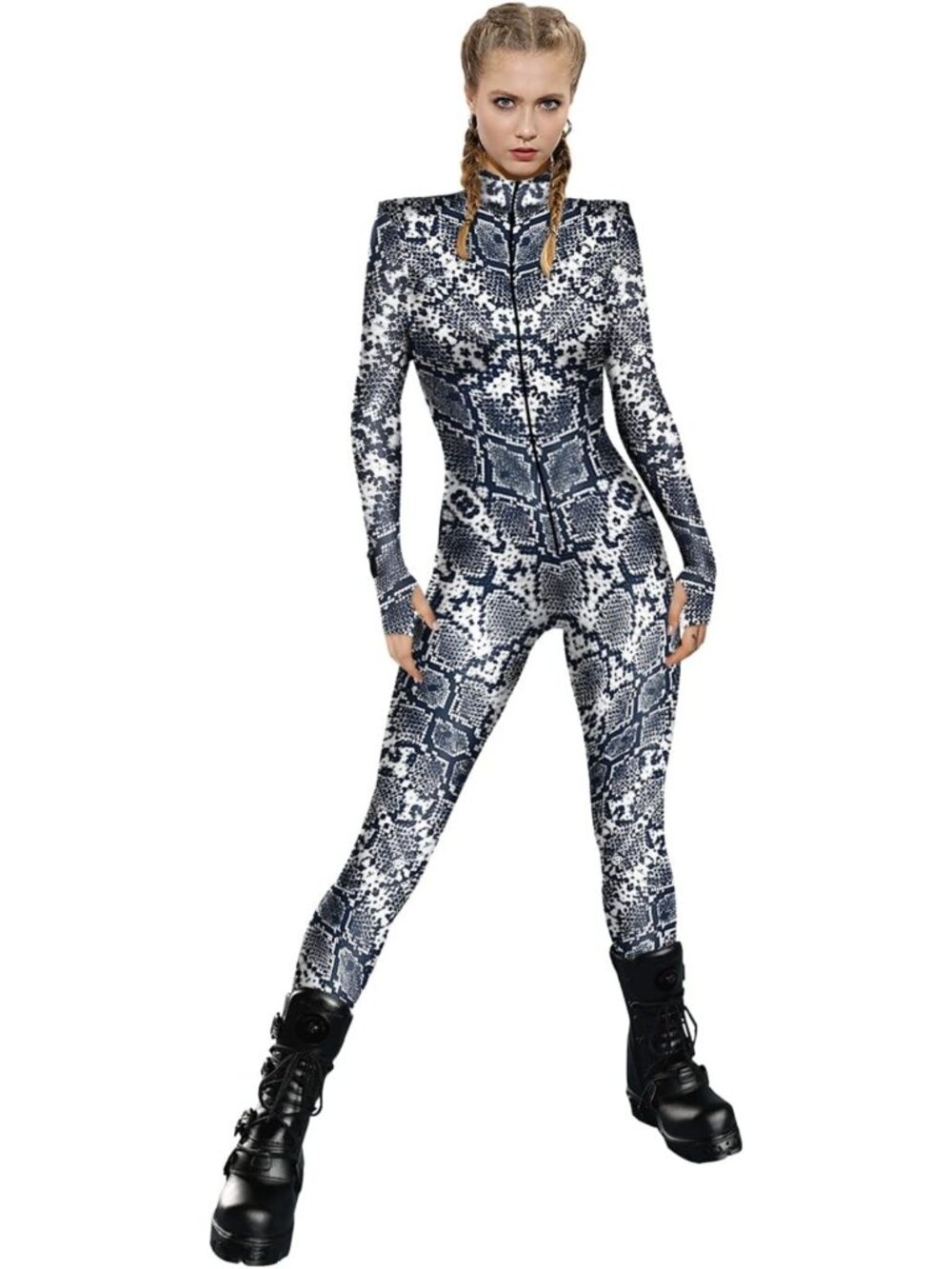 3D Skeleton Halloween Costume Bodysuit | Sexy Catsuit Jumpsuit for Cosplay